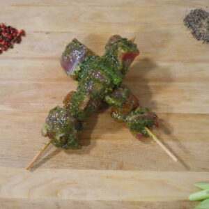 BROCHETTE D’AGNEAU MARINEE MAITRE D’HOTEL