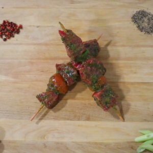 BROCHETTE DE BŒUF MARINEE MAITRE D’HOTEL