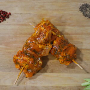 BROCHETTE DE POULET MARINEE MIEL ABRICOT